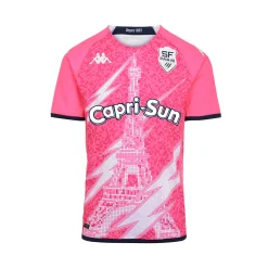 Maillot Kombat Home Stade Francais Paris 22/23 Rose Enfant
