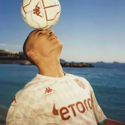 Maillot Kombat Pro Drole De Monsieur X Kappa X As Monaco Homme Beige