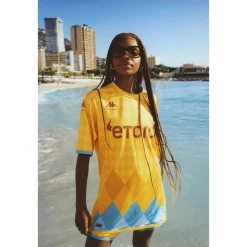 Maillot Kombat Pro Drole De Monsieur X Kappa X As Monaco Homme Jaune