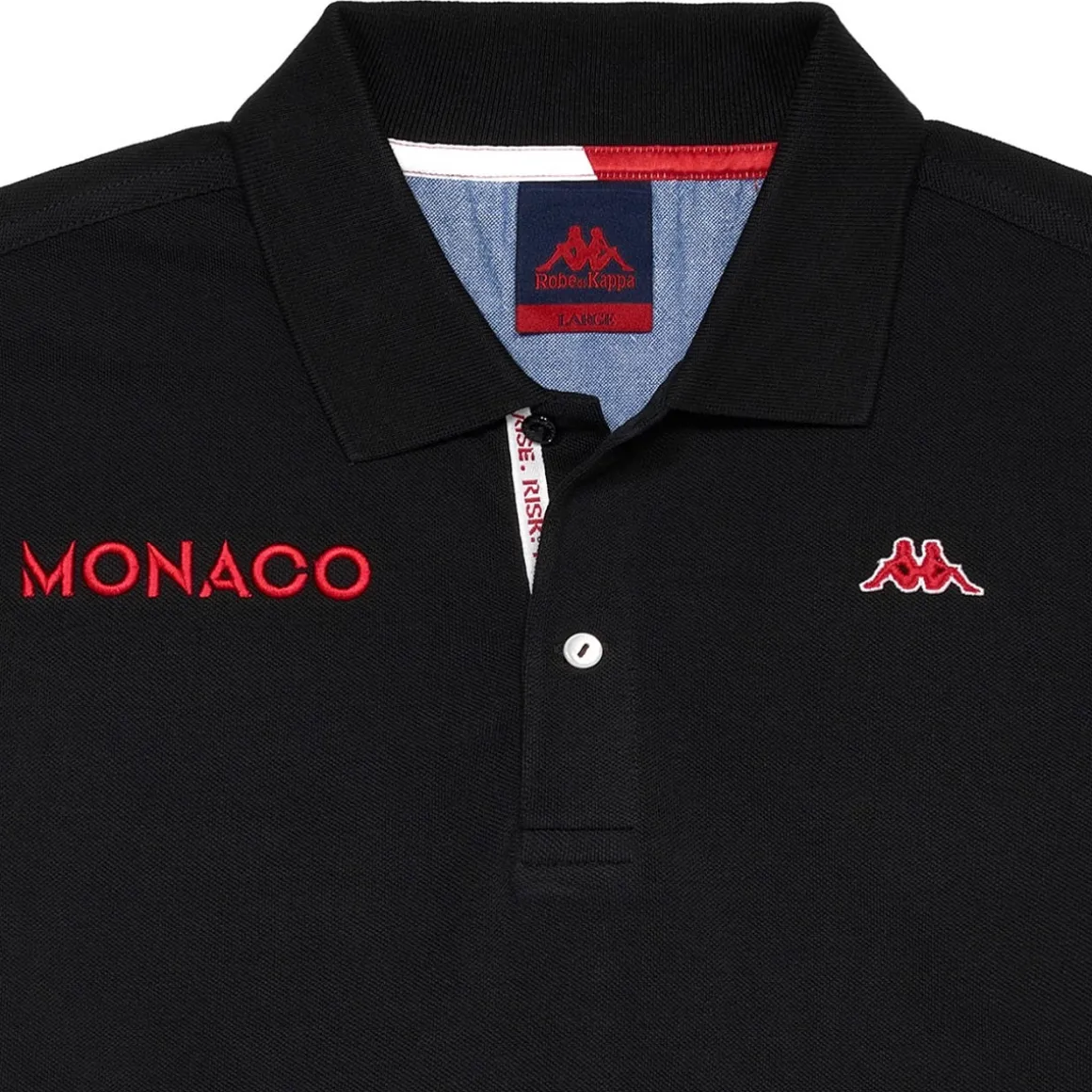 Polo Homme Herve Robe Di Kappa - As Monaco 2023 Noir