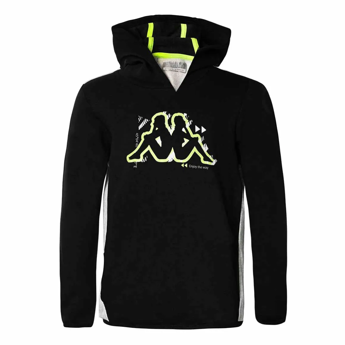 Sweat-Shirt A Capuche Enfant Bazilo Noir