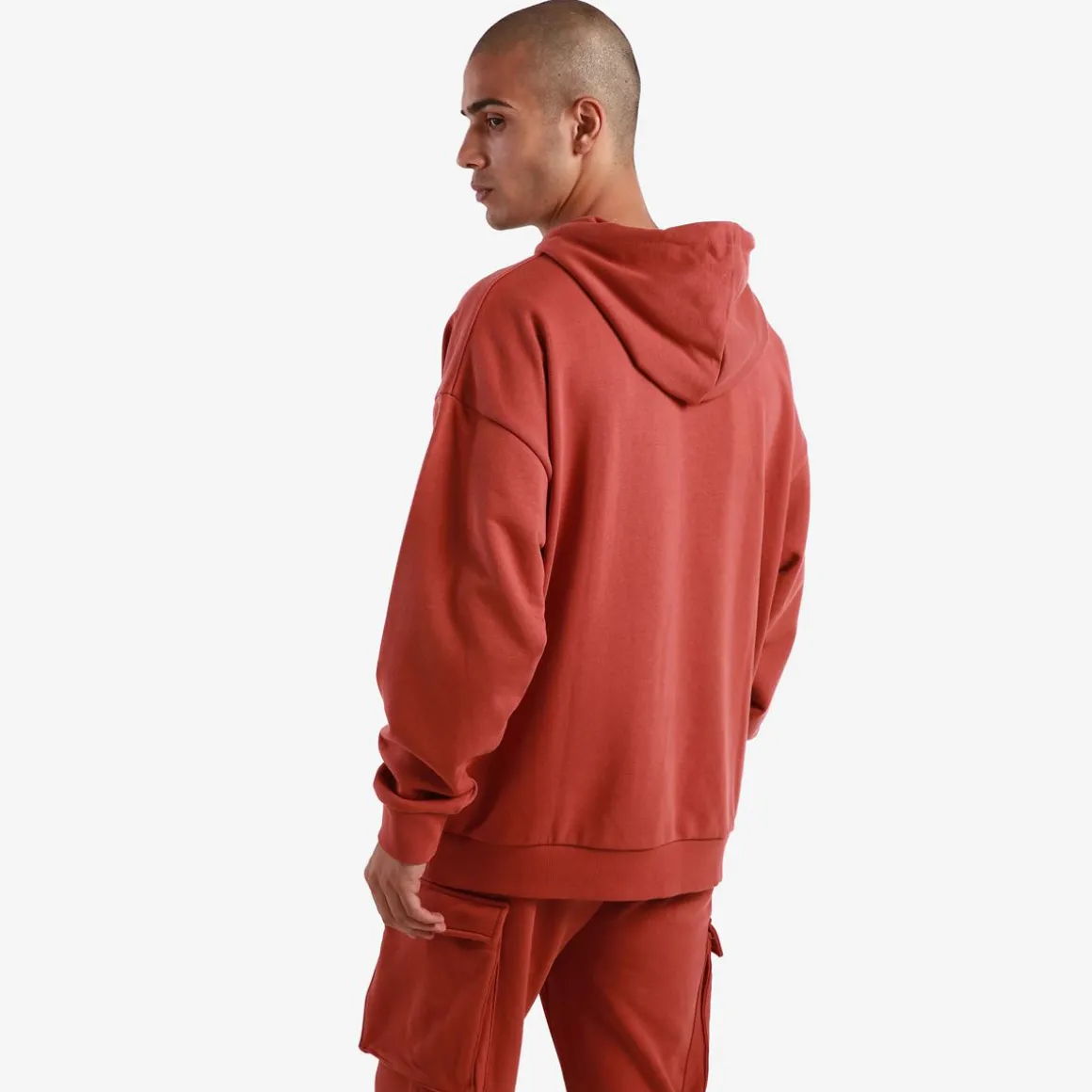 Sweat-Shirt A Capuche Homme Vaste Authentic Marron