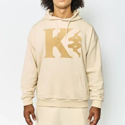 Sweat-Shirt A Capuche Unisexe Vaste Authentic Beige