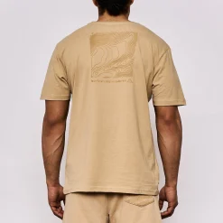 T-Shirt Homme Faccia Sportswear Beige